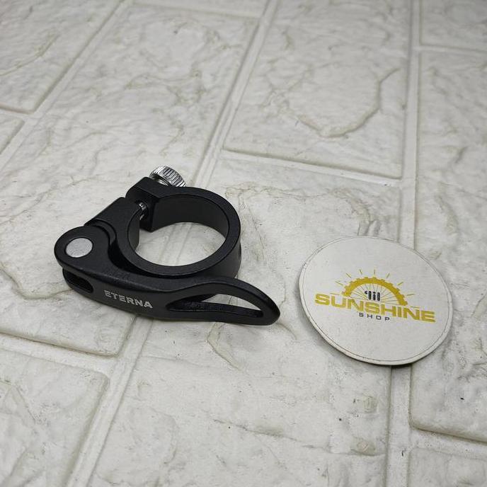 Seatclamp Clamp QR 31.8mm ETERNA Klem 31.8 Alloy Untuk Seatpost 27.2 Dan 28.6 Sepeda MTB Lipat Foldi