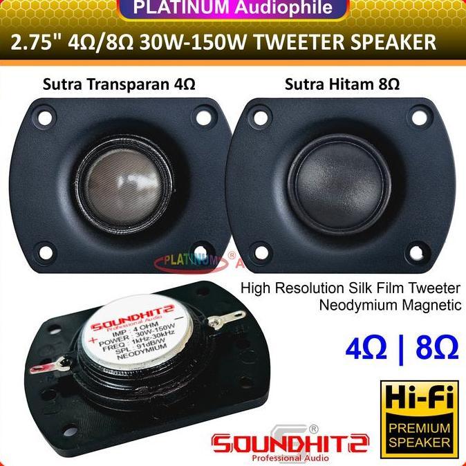 Promo Tweeter 2.75 Inch 4-8 ohm 150 Watt Silk Film Neodymium 2.75" Tweter speker Soundhits SQ-2754 2