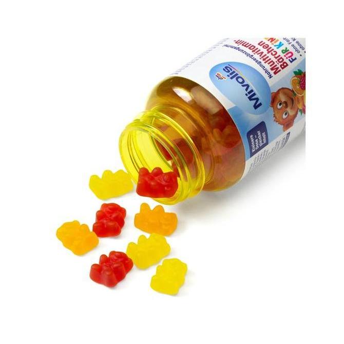 Mivolis Multivitamin-Brchen fr Kinder Fruchtgummis, 60st 120 g | Multivitamin Fruit gummy untuk Anak