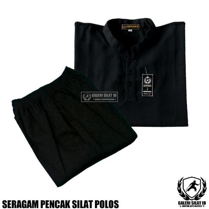 Hot Sale, Baju Sragam Sakral Pencak Silat Polos Benik Tanpa Bad - Seragam Latihan Pemula Olahraga Si
