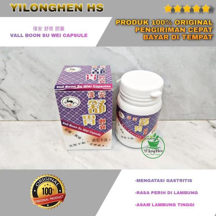 Vall Boon Su Wei Capsule Obat Lambung Kronis Maag Akut Nyeri Gastritis