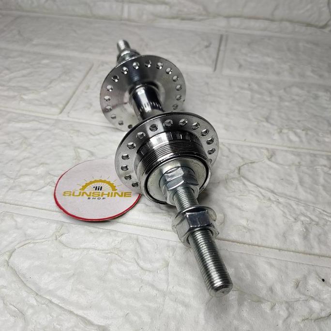 Hub Bos Roda Belakang 40H POLO Single 1 Speed Double Drat Gir Freewheel Sepeda Onthel 28 Ontel 26x1 