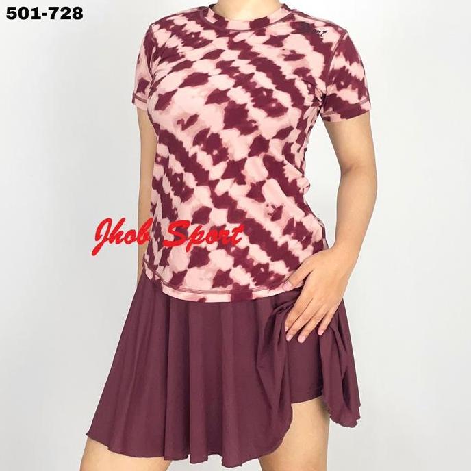 Super Hot, Mbs Setelan Rok Pendek/Baju Olahraga Wanita/One Set Olahraga Rok Mini Wanita/Sport Mini S