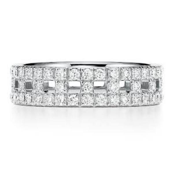 True Wide Ring. Lab Grown Diamond. Cincin Nikah Tunangan Emas 750 18K