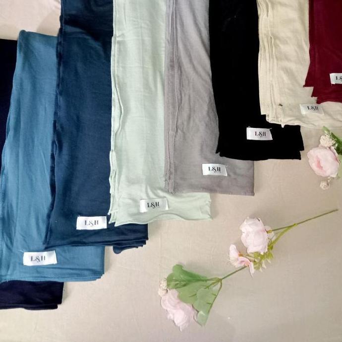 Parling Laris Pashmina Syal Kaos Rayon Super Ukuran 160Cm 60 Cm Muslim Jilbab Wanita Panjang Rayon S