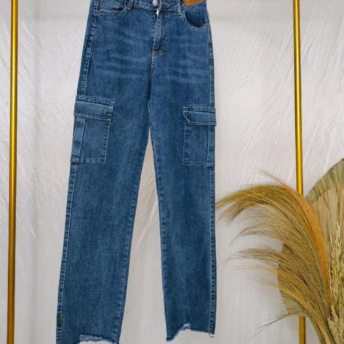 Jeans Kulot Cargo Kerent Rawis