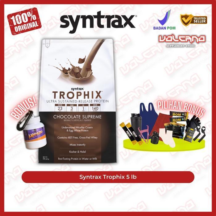 Syntrax Trophix 5 lb lbs Sustained Release Protein whey egg casein