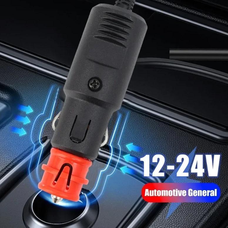 Universal 12V-24V Car Cigarette Lighter Plug Socket Power Plug Connection Cigaret Socket Adaptor Mal