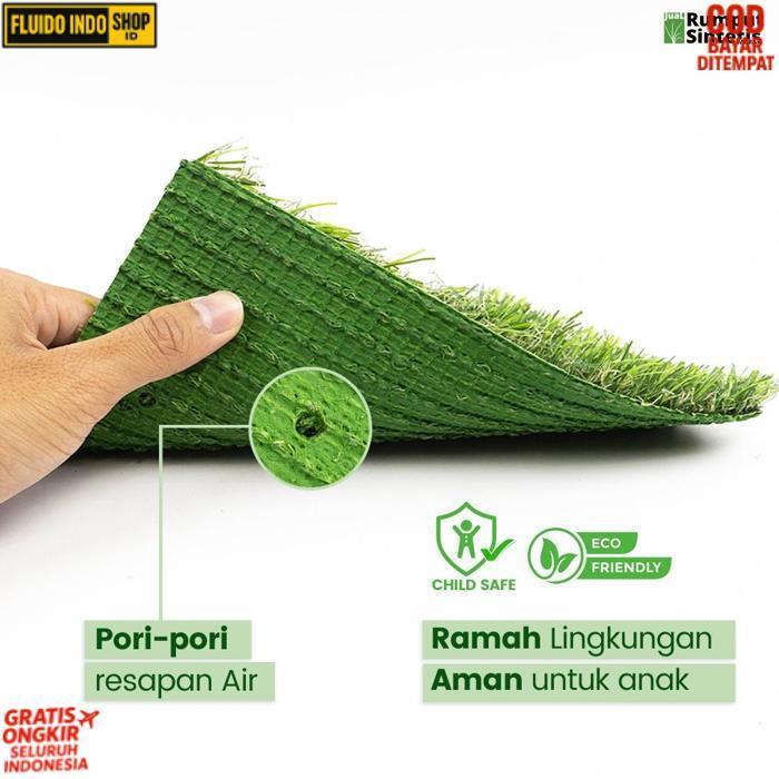New Karpet Rumput Sintetis, Rumput Palsu, Rumput Jepang 2Cm Meteran