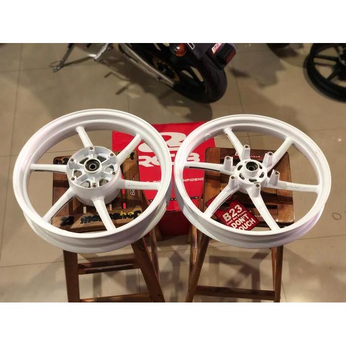 velg rims 17 rcb racingboy ninja rr r krr racing wheel Putih Glossy