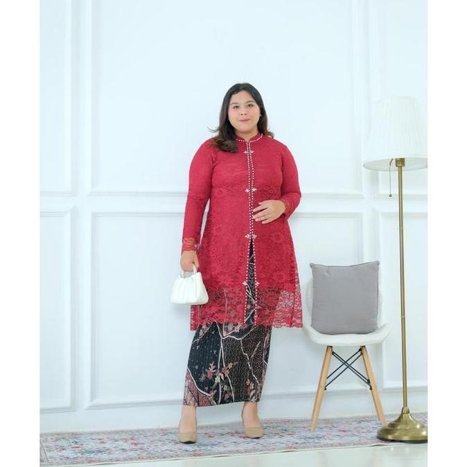 Kebaya Brokat Jumbo - Tunik Jumbo - Tunik Brokat Jumbo - Kebaya Jumbo Payet - Kebaya Jumbo Premium /