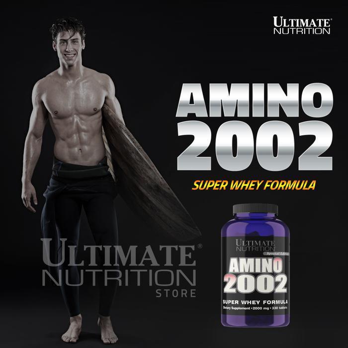 Ultimate Nutrition SUPER WHEY AMINO 2002 suplemen fitness / suplemen gym / protein tablet