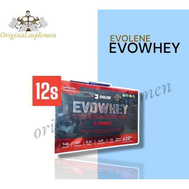 EVOLENE WHEY/ EVO WHEY PROTEIN 12 SACHET BPOM & HALAL ORIGINAL