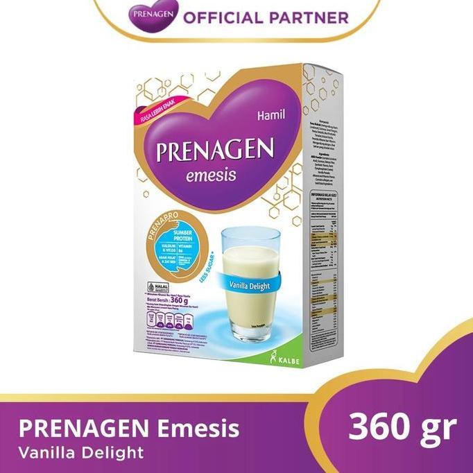 NEW PRENAGEN EMESIS SUSU MASA MUAL DAN MUNTAH 360GR DELIGHT NUTRISI LENGKAP UNTUK KEHAMILAN DENGAN P