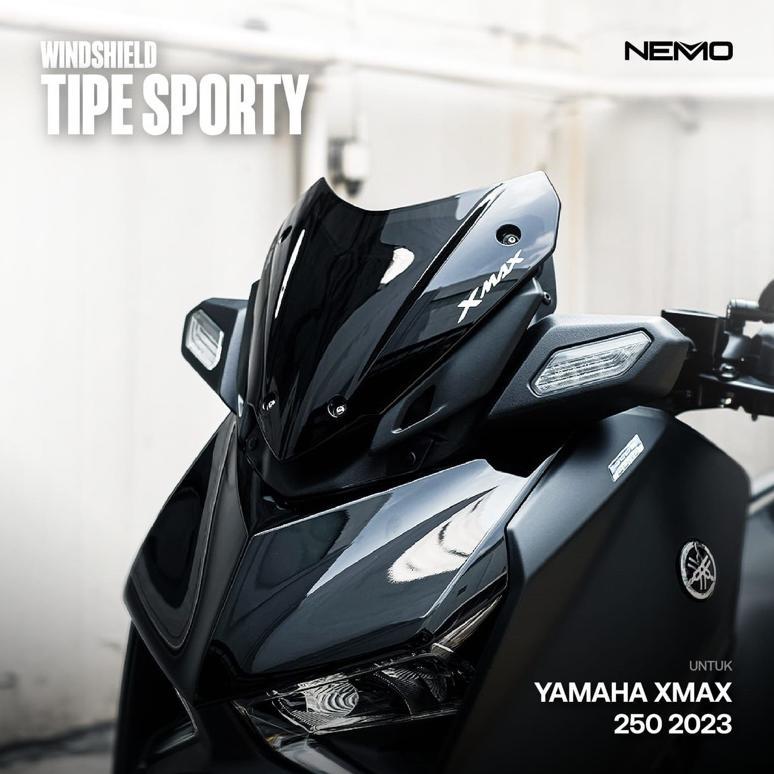 Windshield Visor Xmax Connected Model Eropa NEMO Original