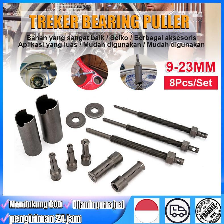 <Ready stok/COD> Treker Bearing Puller Set 8pcs 9-23mm Treker Special Tool Bearing Bearing In Motorc