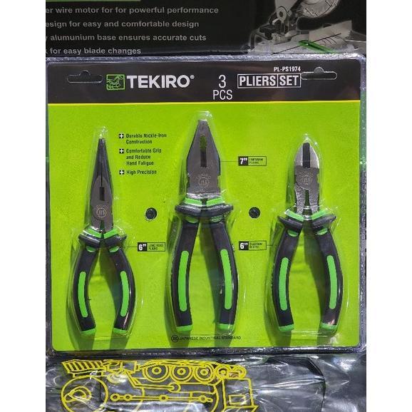 TEKIRO TANG SET TEKIRO 3 PCS PAKET SET TANG KOMBINASI LANCIP POTONG SET TEKIRO PAKET SET TANG