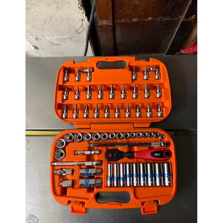 Kunci socket set 58pcs IWT 3/8DR Chrome Vanadium Tool kit LENGKAP