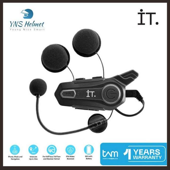 ASLI Intercom Bluetooth Helm IT E1 READY STOCK