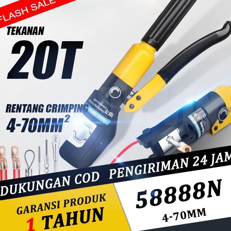 DEWIN tang skun kabel YQK70 tang crimping tang press skun hidrolik tang skun crimping tool tang kabe