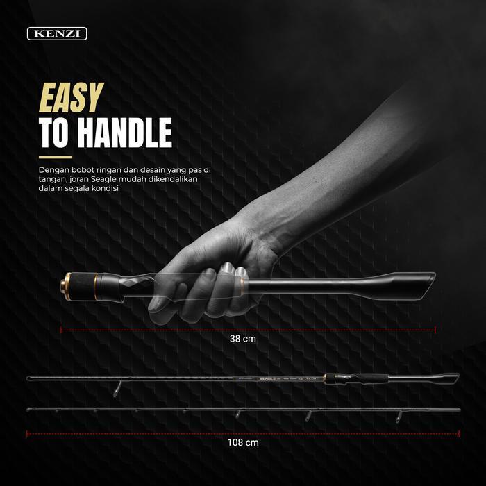 Joran Kenzi Seagle 702 Ultralight Spinning Baitcasting 210Cm Solid Carbon Fuji Guides 2-6Lbs 3-8Lbs 