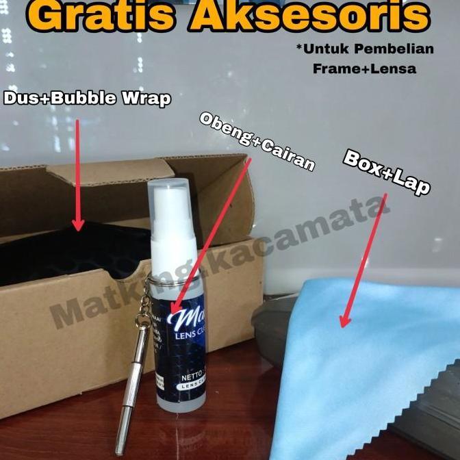 Frame kacamata Tony stark | Lensa progresif anti radiasi mc Pesanan khusus