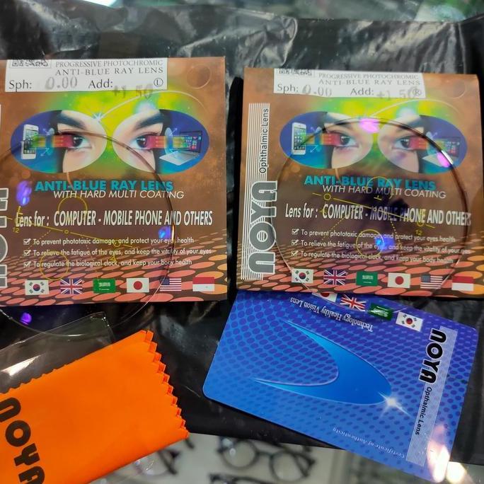 LENSA PROGRESIF NOYA PHOTOCROMIC BLUE RAY UV 400