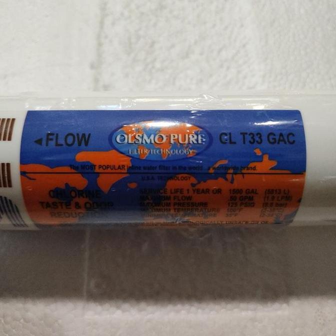 Post Carbon olsmopure small/Post Carbon Small CL T33 GAC TERMURAH