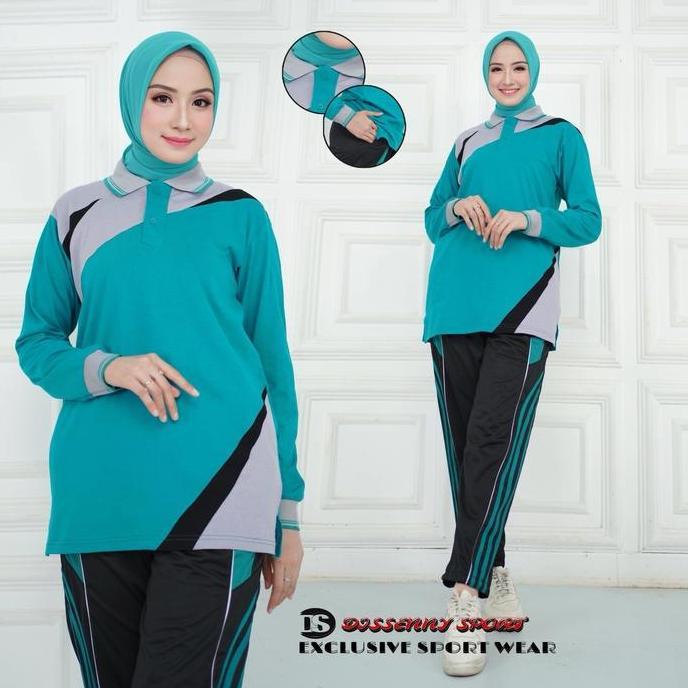 New Item, Setelan Olahraga Pria Wanita Lengan Panjang/Stelan Trening Olahraga Terbaru Cepat Kering N