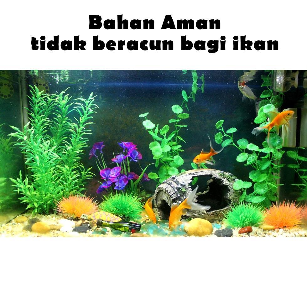 Bisa Cod Kak Tanaman Hias Akuarium Miniatur Dekorasi Daun Bunga Plastik Hiasan Akuarium Aquascape Ar