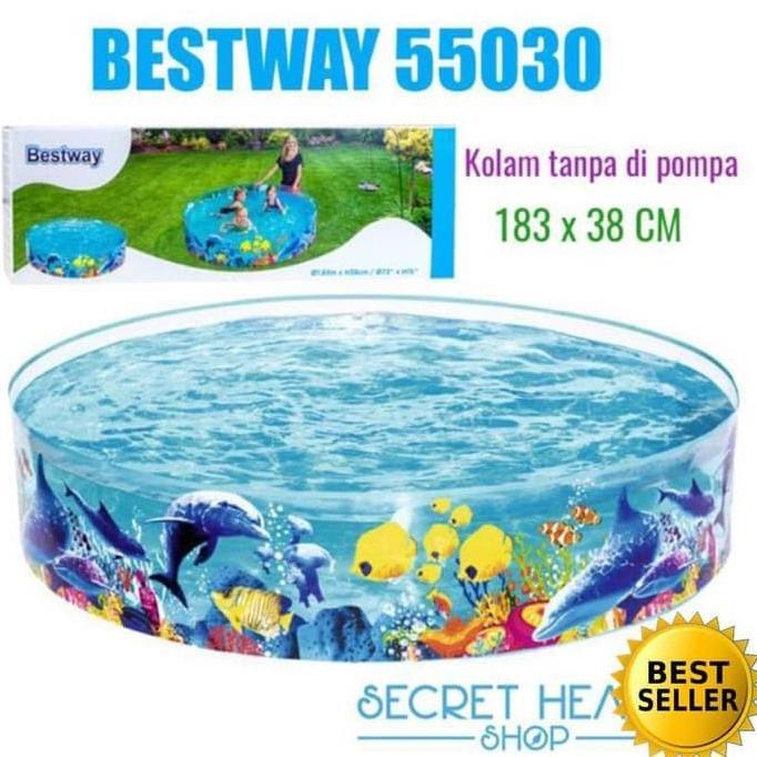 TERMURAH - SGS Kolam Renang anak Tanpa pompa 183cm - 55030 kolam anak tanpa pompa