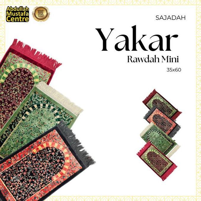 Laristerbaik- Sajadah Exclusive Yakar Rawdah Mini Asli Turkey / Sajadah Yakar Ruwdah Mini/Sajadah Ra
