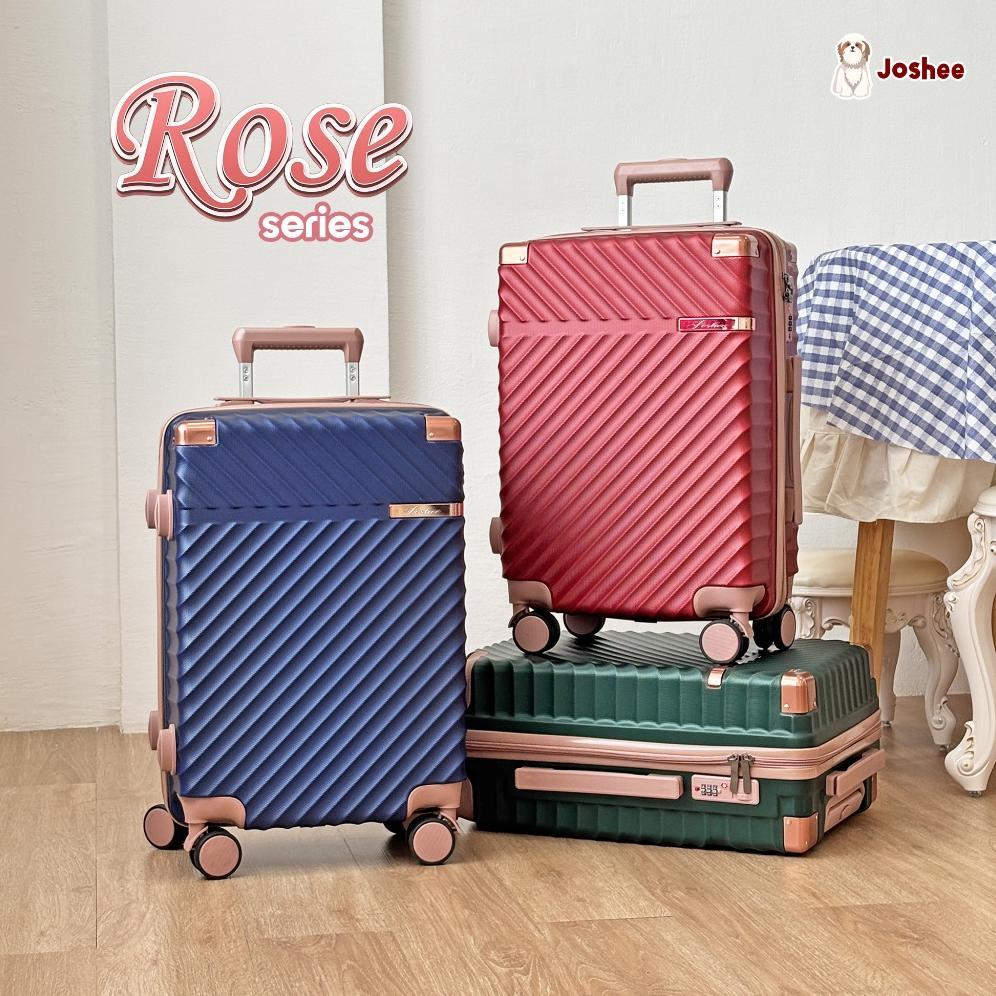 Koper Joshee Rose Series Kabin & Bagasi 20 24 Inch Smooth Wheel Luggage Travel Ringan Best
