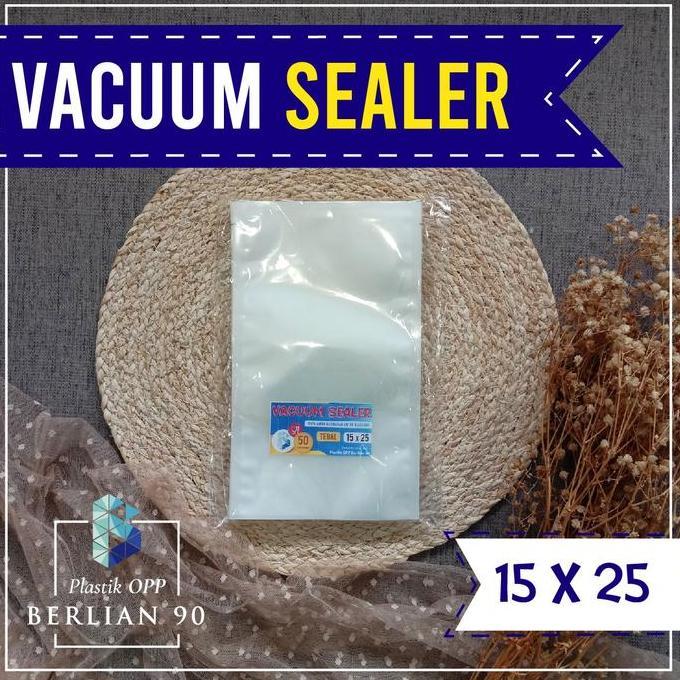 New- Plastik Vacum Sealer 15 X 20 Cm / Plastik Vakum Sealer Isi 50