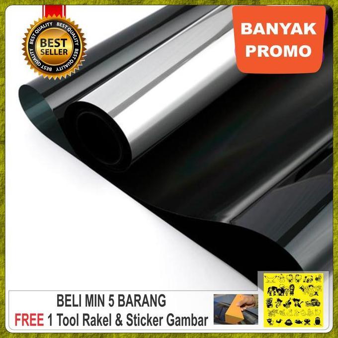 New KacaFilm Silver - Film Kaca - Hijau - Emas - Gold - Biru - Silver Black - Silver - Hitam - kacaf