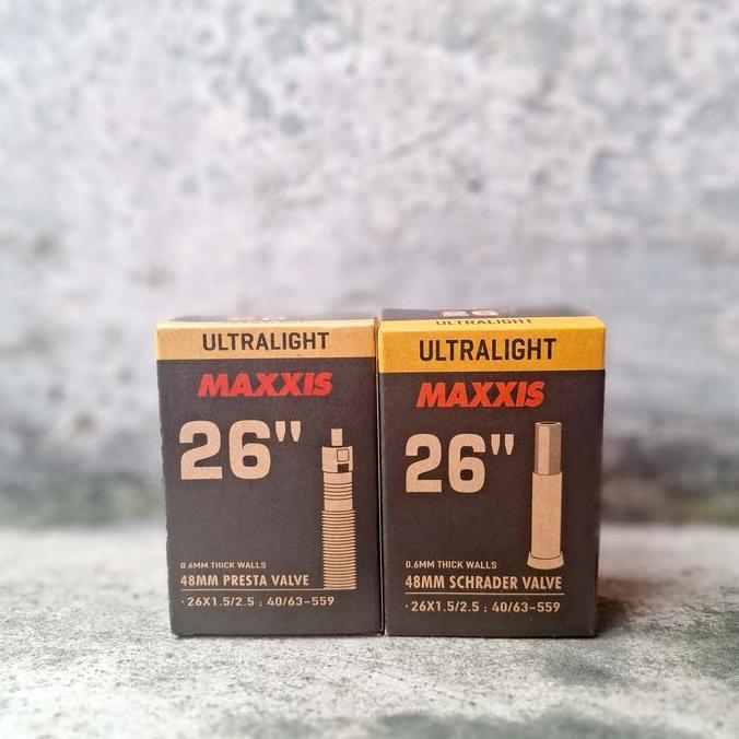 Promo Ban Dalam Maxxis 26 x 1.5-2.5 AV FV 48mm Sepeda MTB Ultralight Diskon