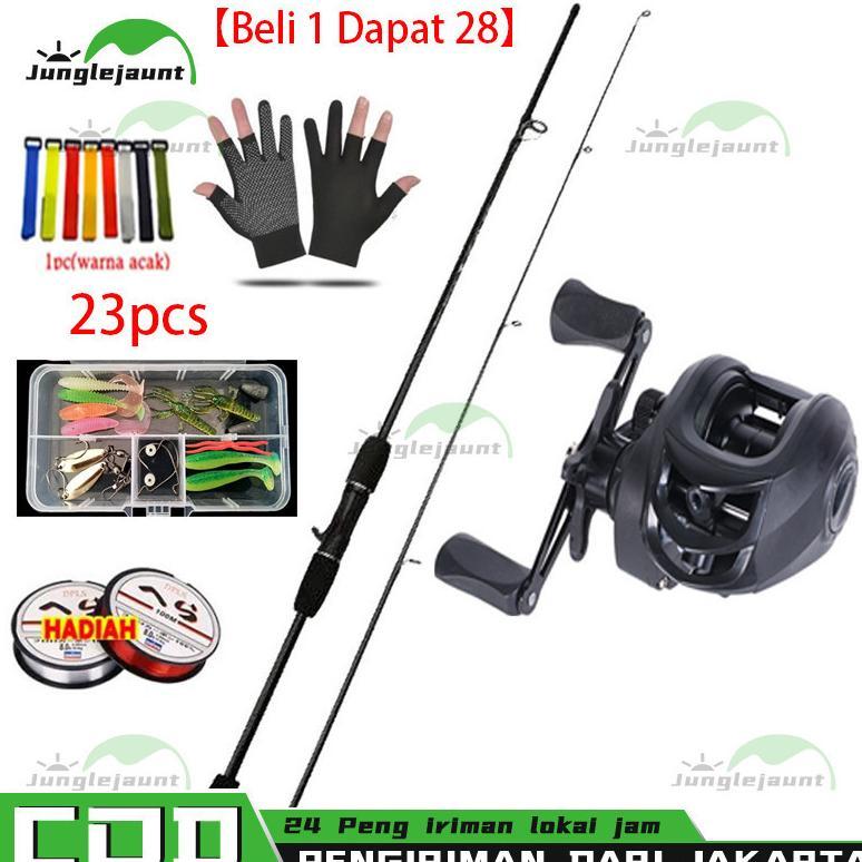 Pancing Set-28 Pcs-- 1.6M/1.8M/2.1M/2.4M Joran Pancing Set / joran pancing 1 set murah / pancing 1 s