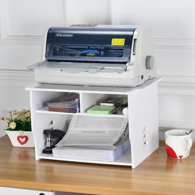 Rak Printer Kayu Meja Susun Tingkat Minimalis Vintage Shabby Serbaguna
