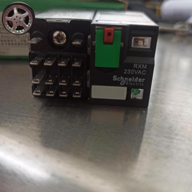 Schneider Rxm4Ab2P7 6A 230V With Led 4 C/O Harmony Rxm Socket Relay Baru