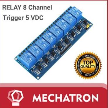 Relay 8 Channel Ch 5V 220V Ac Module Optocoupler Terbaru