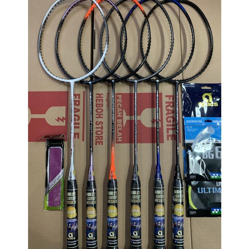 Raket Badminton APACS NEW NANO FUSION 725 Grip 6u G2 Original