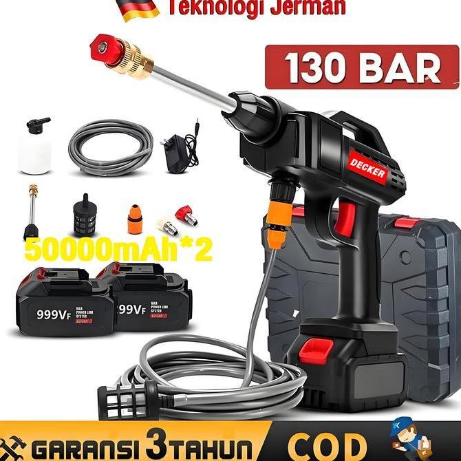 BERKUALITAS DECKER Alat Cuci Mobil AC Mobil Power Sprayer Cuci Steam Berkualitas Pompa Mesin Steam A
