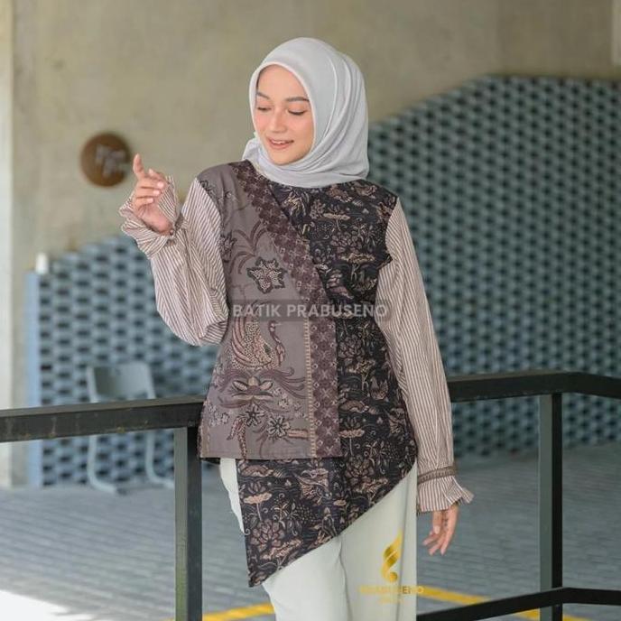 Newrelig- Motif Tunik Rara Batik Prabuseno Rekomendasi Baju Tunik Wanita Prabuseno Premium Modern Ka