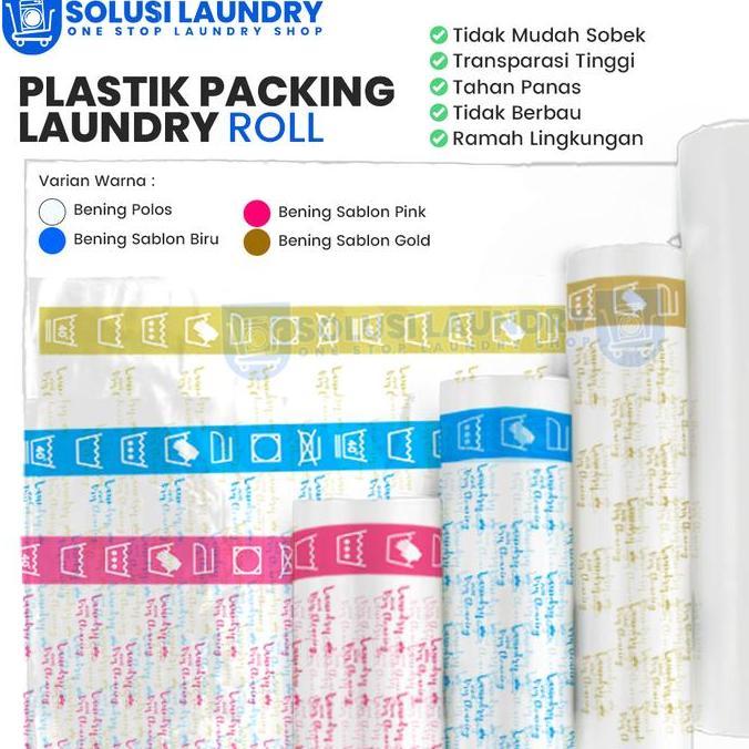 ,,,,,,,] Plastik Packing Laundry Roll 60 x Roll