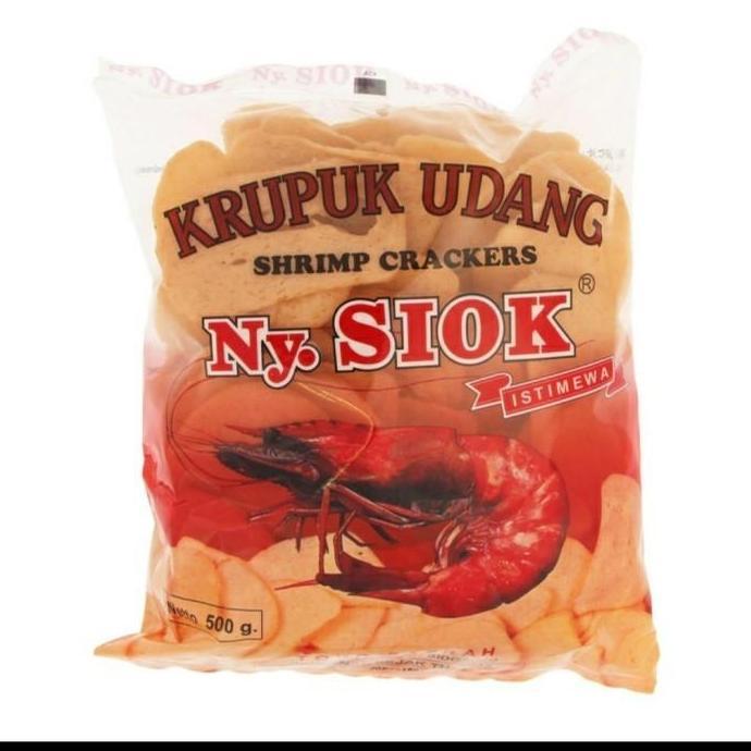 KILOAN KERUPUK UDANG NY SIOK BENTUK OVAL NYONYA SIOK UDANG