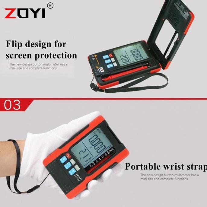 Zoyi ZT-922 Multimeter Avometer Ukur Arus listrik 4000uf 10mhz Diode N