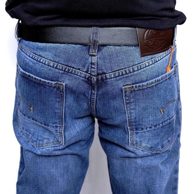 Yxyg- Celana Jeans Standar Reguler Pria Tidak Melar