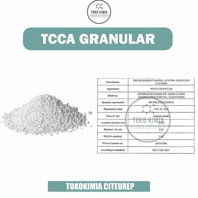 Lengkap- Kaporit Bubuk 90% Kaporit Powder 1 Kg Kaporit Tcca 90%