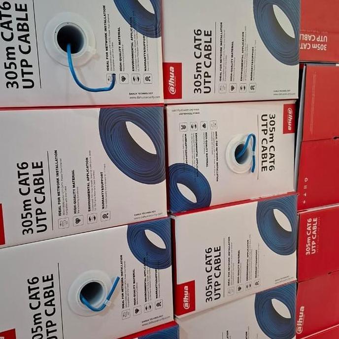 Daptorti- Kabel Utp Cat6/Dahua Kabel Utp/Cable Utp Dahua Cat6 305M Original