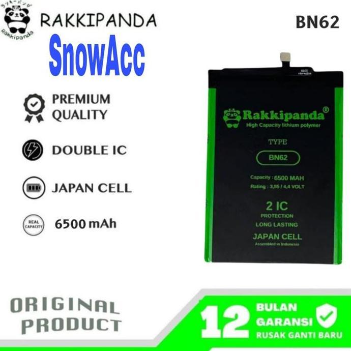 TERBARU - Rakkipanda Baterai Compatible XiaoMi Redmi 9T / Pocophone M3 / Poco M3 Kode Battery BN62 /